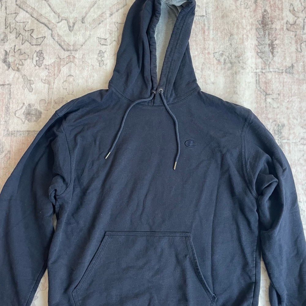 Champion Men's Navy Hoodie